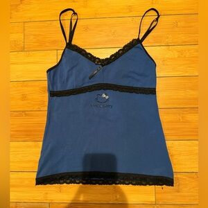Sanrio Blue Hello Kitty lace cami top Sz M #kawaii #hellokitty #kidcore